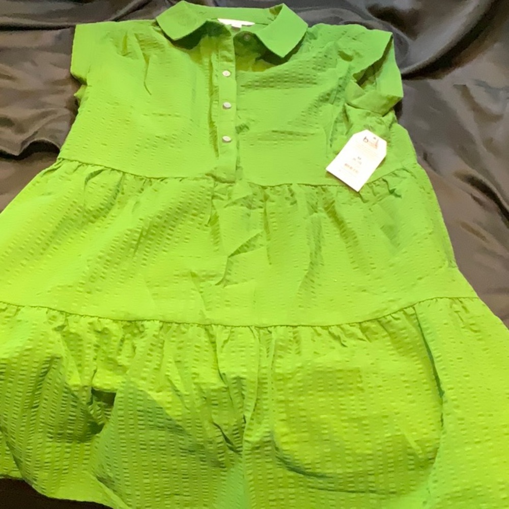 Time and Tru Green Textured Dress - Picture 5 of 5